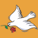 Dove with Rose